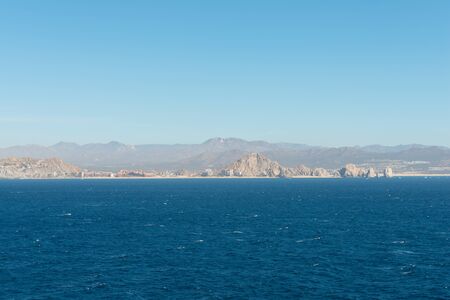 Desert hills and beaches near Cabo San Lucas, Baja California, Mexicoの写真素材