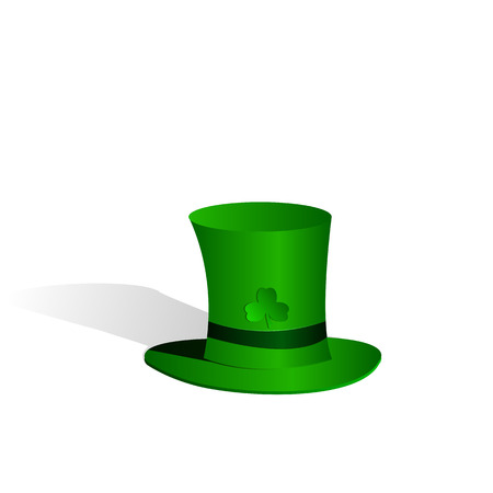 Leprechaun green hat no Saint Patrick's Day.のイラスト素材
