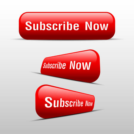 button subscribe now redのイラスト素材