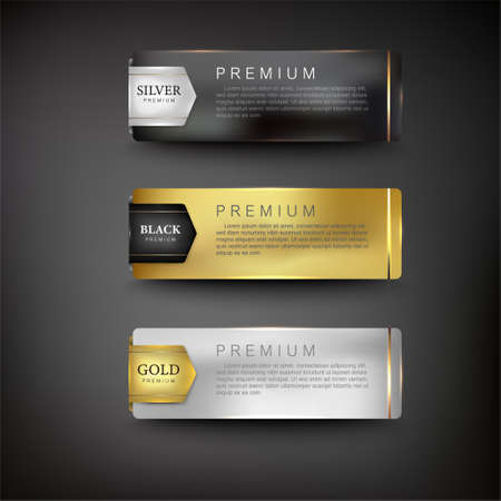 Abstract Silver Style element Vector illustrationのイラスト素材