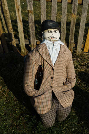 SABILE, LATVIA - APRIL 21, 2019: Small artificial city of dolls in Sabile, Latvia - Lellu pilsetaのeditorial素材