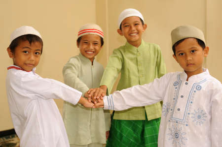 Friendship, Muslim Kids の写真素材