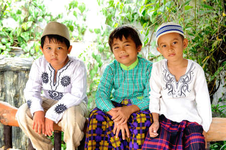 Happy Muslim Kidsの写真素材