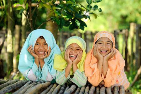 Group of Indonesian kidsの写真素材