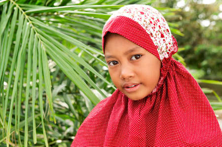 Indonesian Muslim Childの写真素材