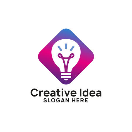 creative idea logo design template. bulb vector icon symbol designsのイラスト素材
