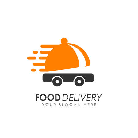 food delivery logo design templateのイラスト素材