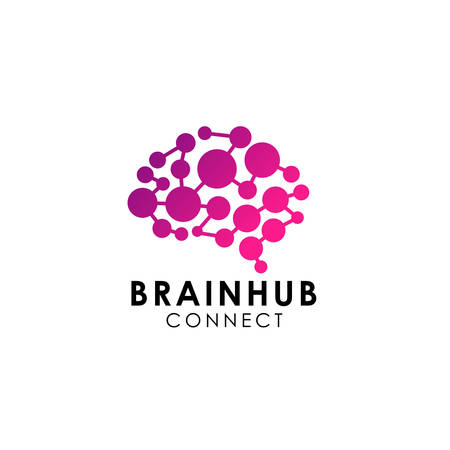 Vector of brain connection logo vector - ID:117610841 - Royalty Free