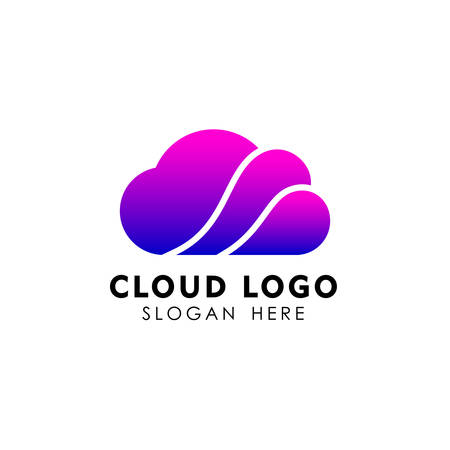 Cloud logo design template vector iconのイラスト素材