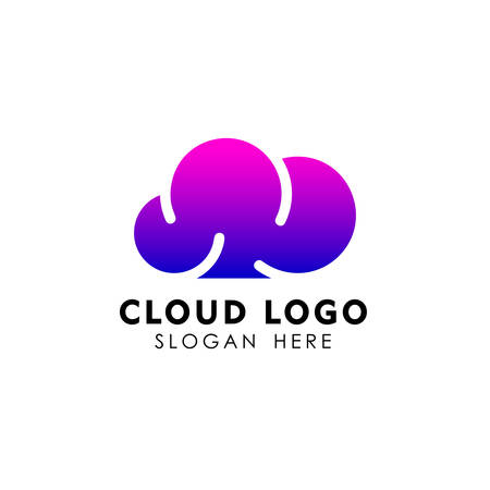 Cloud logo design template vector iconのイラスト素材