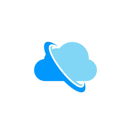 cloud tech logo design template vector iconのイラスト素材