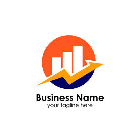 business finance and marketing logo design templateのイラスト素材