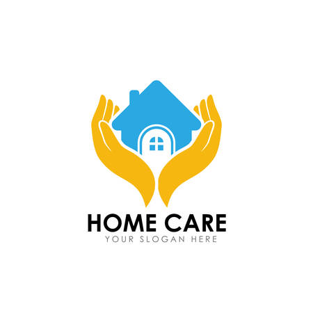 home care logo design vector icon symbolのイラスト素材