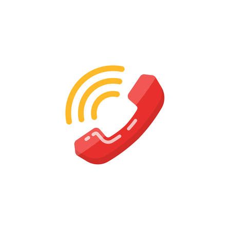 Vector Phone incoming call Icon. Phone ringing icon vector designsのイラスト素材