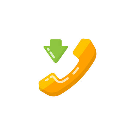 Vector Phone incoming call Icon. Phone ringing icon vector designsのイラスト素材