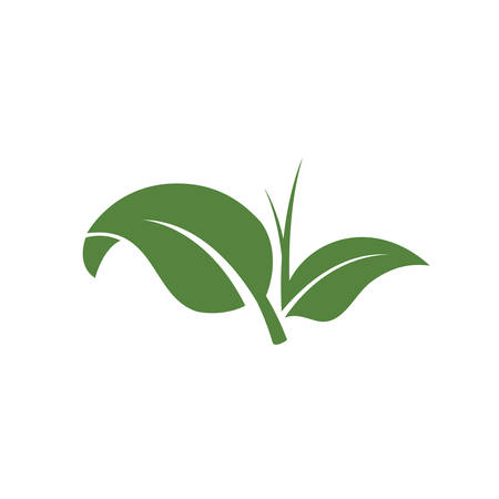 nature green leaf element vector icon. green leaves vector symbol designのイラスト素材