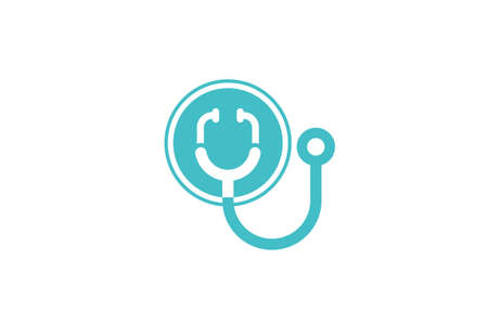 Stethoscope icon design illustration. Health and medicine logo template.のイラスト素材