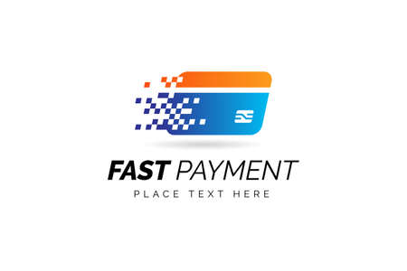 Digital wallet design template with pixel effect. concept of credit card, crypto wallet, fast online payment.のイラスト素材