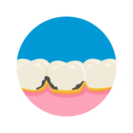 Dental plaque vector illustration. Toothache icon sign symbolのイラスト素材