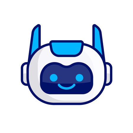 Robot Head Avatar Vector Design. Cartoon Robot Head Icon Designのイラスト素材