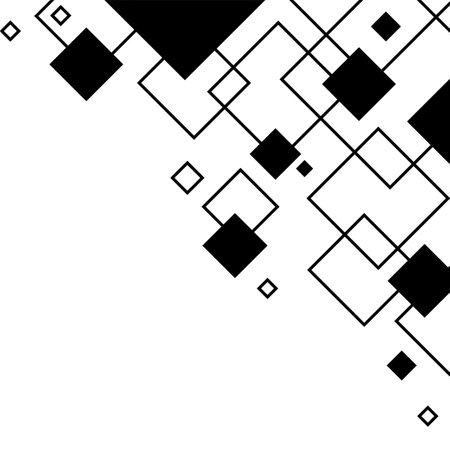 Geometric Square Shapes Background Vector. Square shapes pattern wall wallpaper vector with linesのイラスト素材