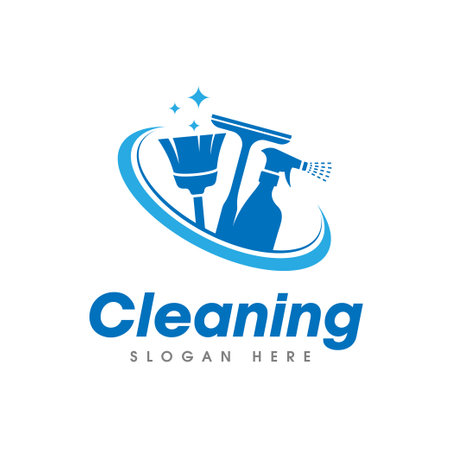 Cleaning Service Logo Symbol Icon Design Templateのイラスト素材