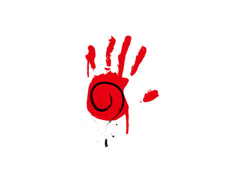 mystery brush Icon on black background in vector illustration