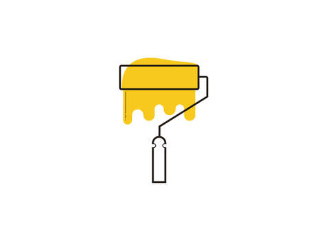 Color Palette Flat Icon on white background in vector illustrationのイラスト素材