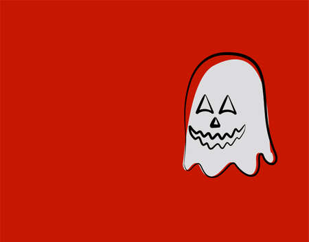 Set Spooky Halloween flat icon on black background in vector illustrationのイラスト素材