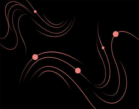 abstract on Black background in vector illustrationのイラスト素材
