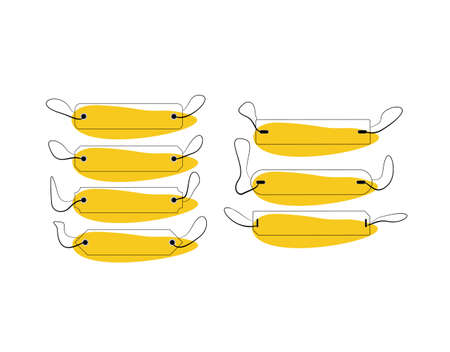 Label Flat Icon on white background in vector illustrationのイラスト素材