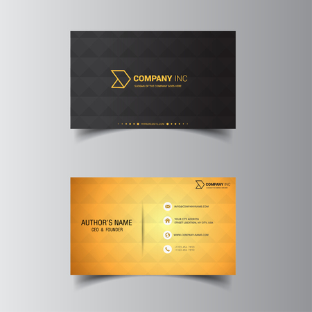 vector design formal luxury and modern business cardのイラスト素材