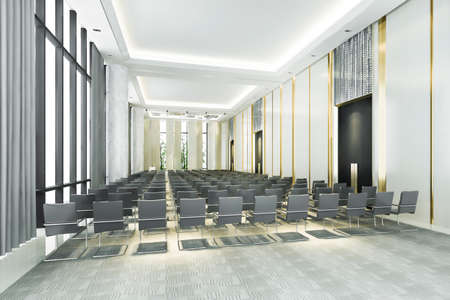 3d rendering seminar executive room in hotelの写真素材