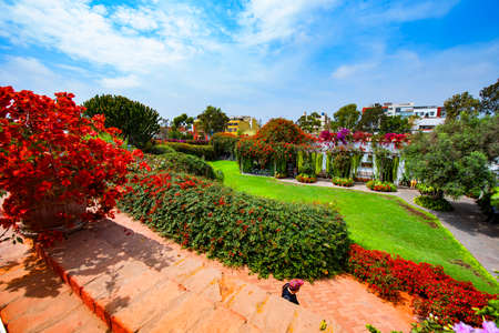 in front of the larco lima peru museumのeditorial素材