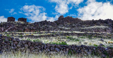 Sillustani chullpasの写真素材