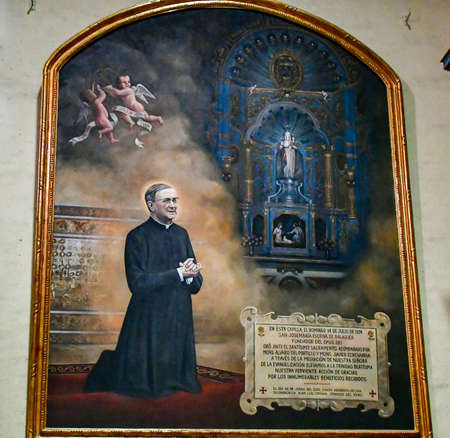The interior of the Saint Francis Monastery and the  Basilica Cathedral of Lima, otherwise Lima...