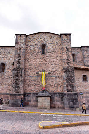 The Catholic Cathedral of Cusco was built in the mid-17th century and stone blocks from the...