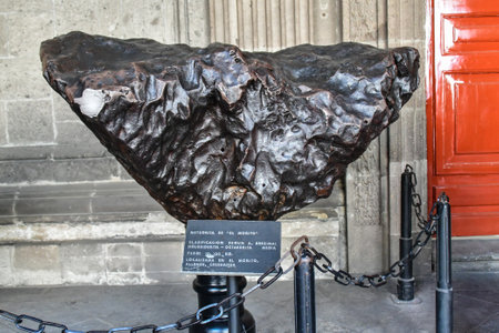 View in Mexico City- meteorites. Mexico City is the capital and largest city of Mexico and the most-populous city in North America.のeditorial素材