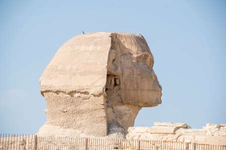 The Great Sphinx of Giza is considered the largest monolithic statue in the world, a hybrid of lion...