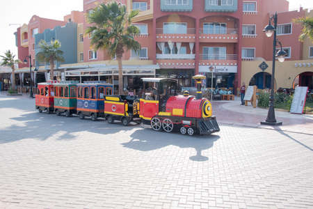 Buildings in Hurghada-Egypt Hurghada is a former fishing village on the shores of the Red Sea, since the 1980s it has become an important tourist center in Egypt. Today Hurghada presents itself as a sのeditorial素材