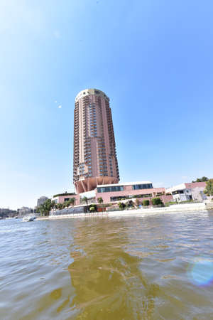 The Nile seen in Cairo. The Nile is a large river in northeastern Africa. The cruise on the Nile...
