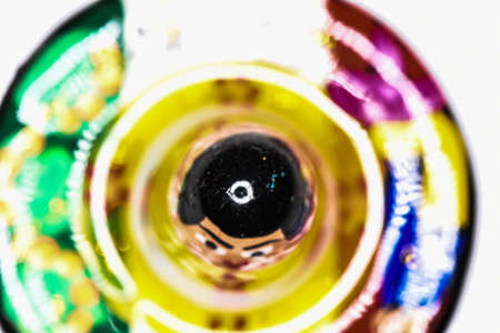 Souvenir representing magnet sombrero Mexico Souvenir representing a brightly colored glass sombrero magnet and traditional Mexican designs refers to a type of hat originating in Mexico.の写真素材