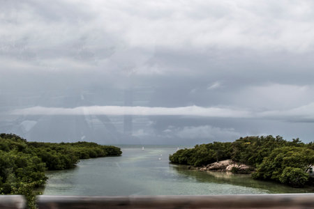 Beautiful view of the Gulf of Mexico from the observation deck.の写真素材