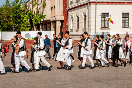 Ukrainian folk dancers perform at the annual folk festival in Kiev, Ukraine.