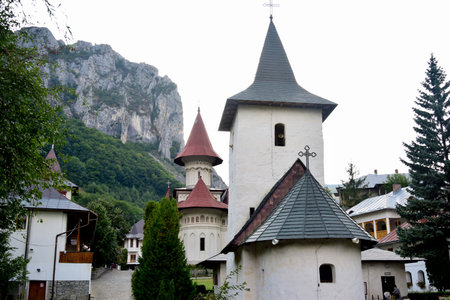 Castle in Carpathian mountains, Transylvania, Romania