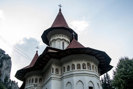 Orthodox church in the mountains of the Caucasus. Abkhazia