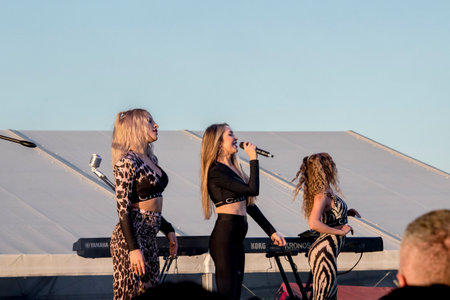 The Kieler Woche is performing on the HÃÂ¶rn Stageの写真素材