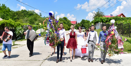 Wedding ceremony on the territory of the city of Kirov in 2017