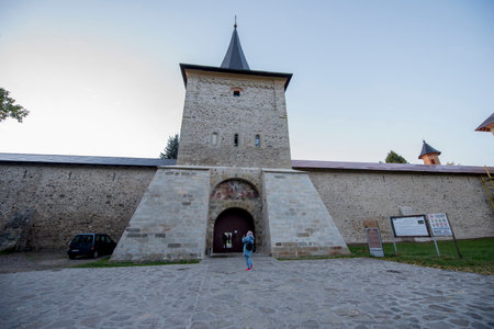 View of the entrance to the medieval fortress in Tallinn, Estonia