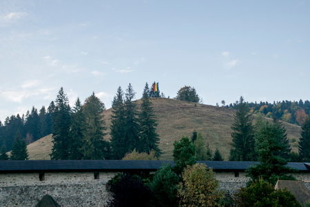 Mountains in the Carpathian Mountains. Ukraine, Europe.
